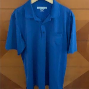 Greg Norman large royal blue polo shirt